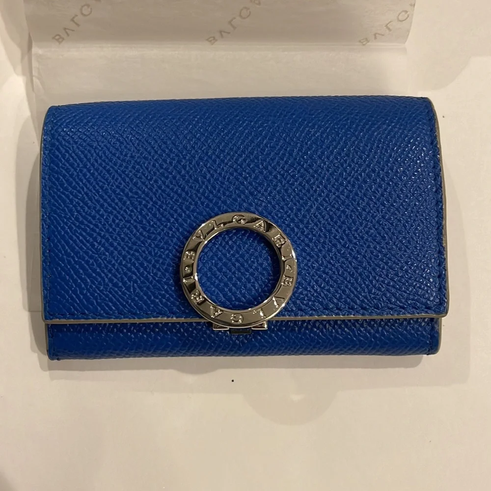 Bulgari Card Wallet w/ Certification, really unique and sophisticated